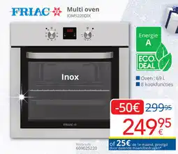 Eldi Friac Multi oven IOM5220DIX aanbieding