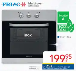 Eldi Friac Multi oven IOM 5000 IX aanbieding
