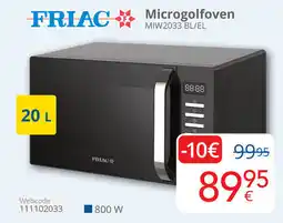 Eldi FRIAC Microgolfoven MIW2033 BL/EL aanbieding