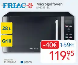 Eldi Friac Microgolfoven MIG2851BL aanbieding