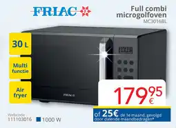 Eldi Friac Full Combi Microgolfoven MC3016BL aanbieding
