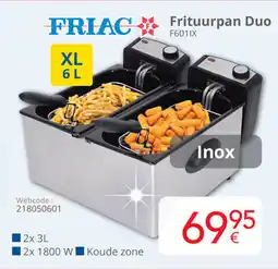 Eldi Friac Frituurpan Duo F601IX aanbieding