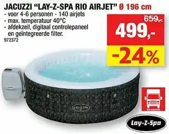 Hubo Jacuzzi lay-z-spa rio airjet aanbieding