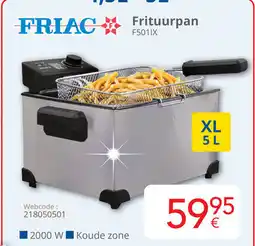 Eldi Friac Frituurpan XLF501IX aanbieding