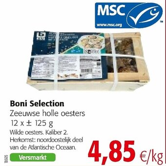 Colruyt Boni Selection Zeeuwse holle oesters aanbieding
