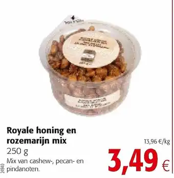 Colruyt Royale honing en rozemarijn mix 250g aanbieding