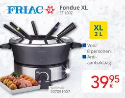 Eldi Friac fondue XL EF 1007 aanbieding