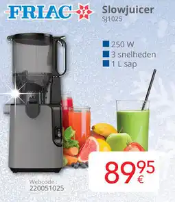 Eldi Friac slowjuicer SJ1025 aanbieding