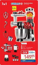 Eldi Friac keukenrobot KM 5130 BK aanbieding