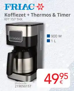 Eldi Friac Koffiezet + Thermos & Timer KFT 157 THX aanbieding