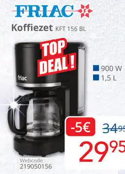 Eldi Friac Koffiezet KFT 156 BL aanbieding