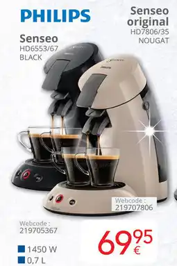 Eldi Philips Senseo original HD6553/67 D7806/35 aanbieding