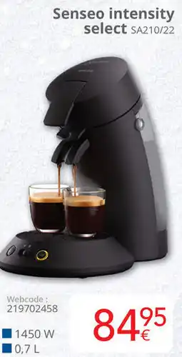 Eldi Philips Senseo intensity select SA210/22 aanbieding