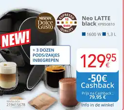 Eldi Neo LATTE black KP850810 aanbieding