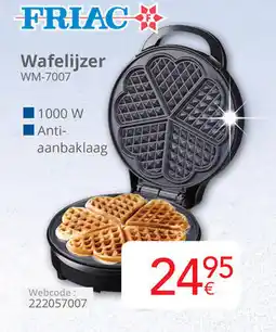 Eldi Friac Wafelijzer WM-7007 aanbieding
