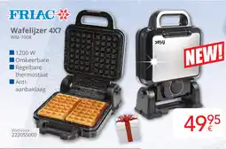 Eldi Friac Wafelijzer 4X7 WM-7008 aanbieding