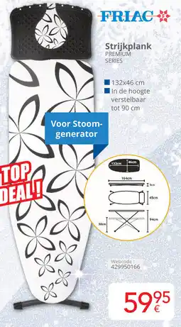 Eldi Friac Strijkplank PREMIUM SERIES aanbieding