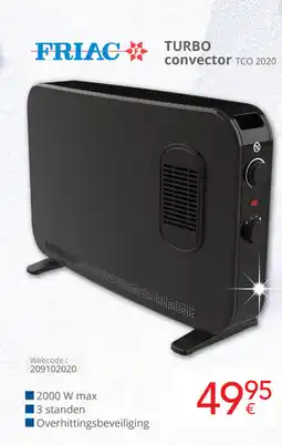 Eldi Friac turbo convector TCO 2020 aanbieding