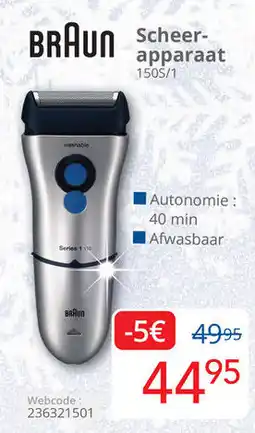 Eldi Braun scheerapparaat 150S/1 aanbieding