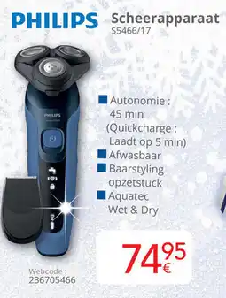 Eldi Philips scheerapparaat S5466/17 aanbieding