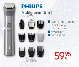 Eldi Philips Multigroom 10 in 1 MG 5920/15 aanbieding