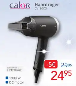 Eldi calor Haardroger CV180CO aanbieding