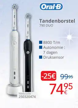 Eldi Oral-B Tandenborstel 790 DUO aanbieding