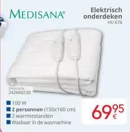 Eldi Medisana Elektrisch onderdeken HU 676 aanbieding