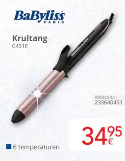 Eldi BaByliss Krultang C451E aanbieding