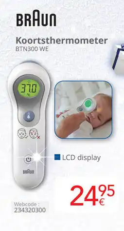 Eldi Braun Koortsthermometer BTN300 WE aanbieding