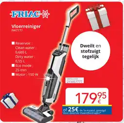 Eldi Friac Vloerreiniger FW7777 aanbieding