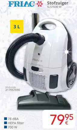 Eldi Friac stofzuiger SLS7030 W aanbieding
