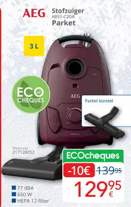Eldi AEG Stofzuiger AB51-C2DR Parket aanbieding