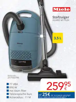 Eldi Miele Stofzuiger GUARD M1 FLEX aanbieding