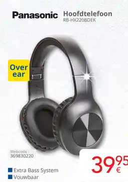 Eldi Panasonic Hoofdtelefoon RB-HX220BDEK aanbieding