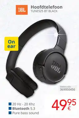 Eldi JBL Hoofdtelefoon TUNE525 BT BLACK aanbieding