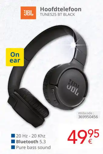 Eldi JBL Hoofdtelefoon TUNE525 BT BLACK aanbieding