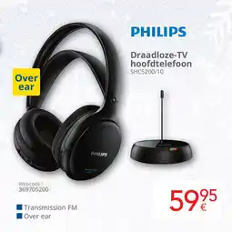 Eldi Philips Draadloze-TV hoofdtelefoon SHC5200/10 aanbieding