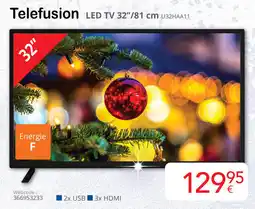 Eldi Telefusion LED TV U32HAA11 aanbieding