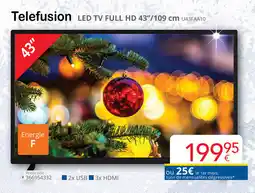 Eldi Telefusion LED TV FULL HD U43FAA10 aanbieding