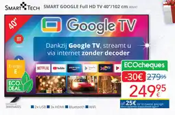 Eldi Smart tech smart google full HD TV 40VA1 aanbieding