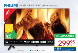 Eldi Philips smart full HD TV 40PFS6009/12 aanbieding
