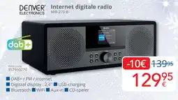 Eldi Denver electronics internet digitale radio MIR-270 B aanbieding