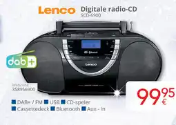 Eldi Lenco Digitale radio-CD SCD-6900 aanbieding