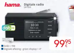 Eldi hama. Digitale radio DR1000 aanbieding