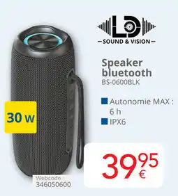 Eldi LD sound & vision Speaker bluetooth BS-0600BLK aanbieding