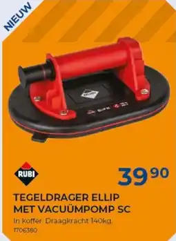 Meno Rubi tegeldrager ellip met vacuumpomp sc aanbieding