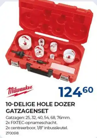 Milwaukee 10-delige hole dozer gatzagenset