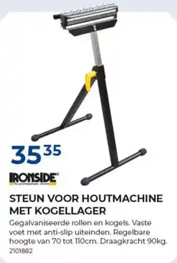 Meno Ironside steun voor houtmachine met kogellager aanbieding