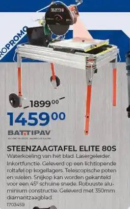Meno Battipav steenzaagtafel elite 80s aanbieding